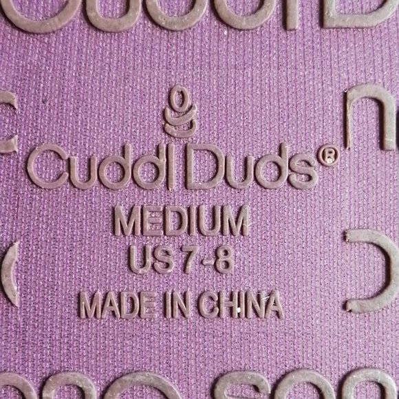 Cuddl Duds Womens Flat Slip On Slippers Faux Fur‎ Trim & Lining Purple  M 7-8 - Picture 9 of 9